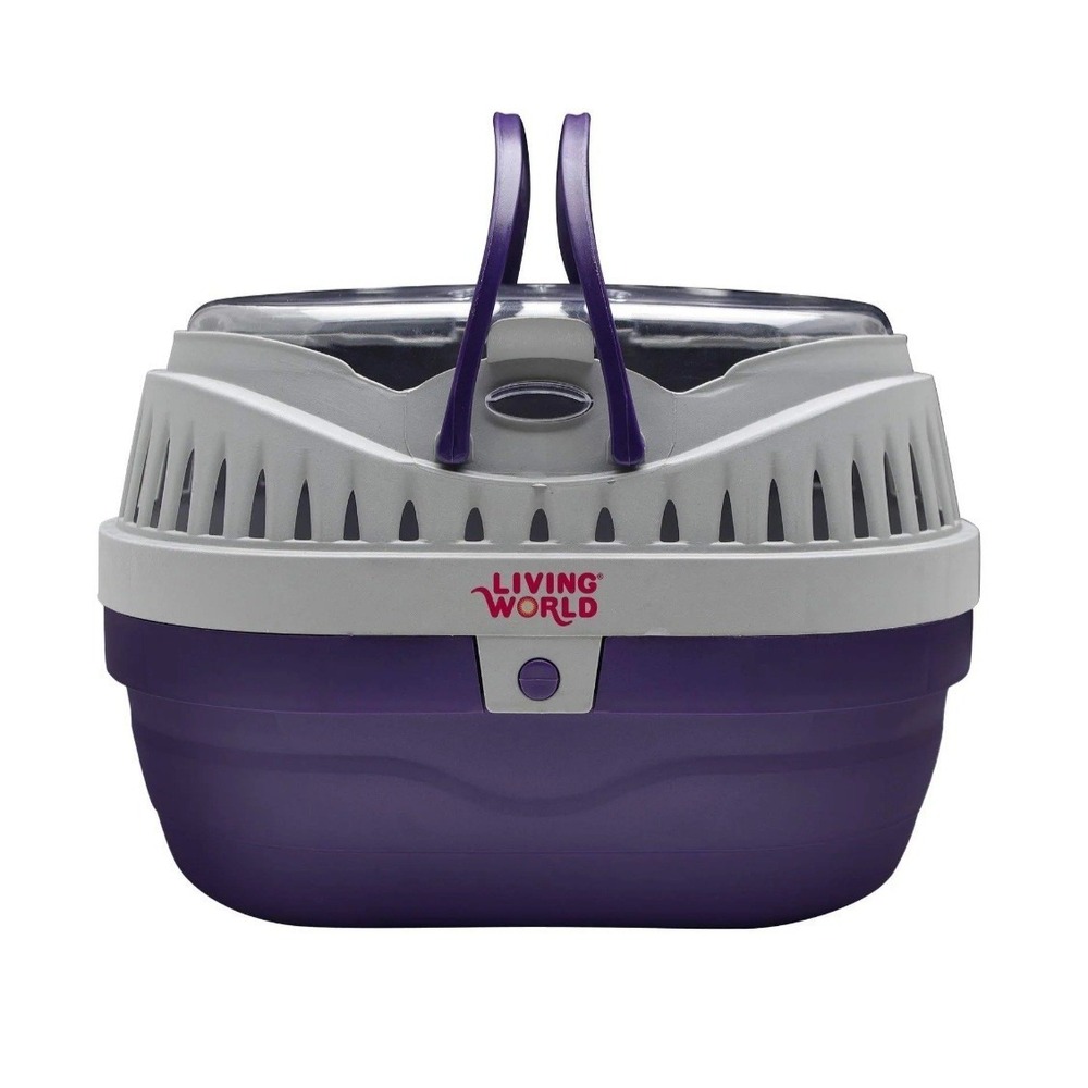 NEW Hagen Living World Small Pet Carrier Cage Transport Purple 60887